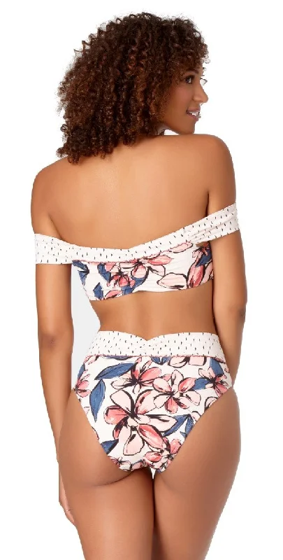 Anne Cole Studio  Bondi Floral High Waist Bikini Bottom