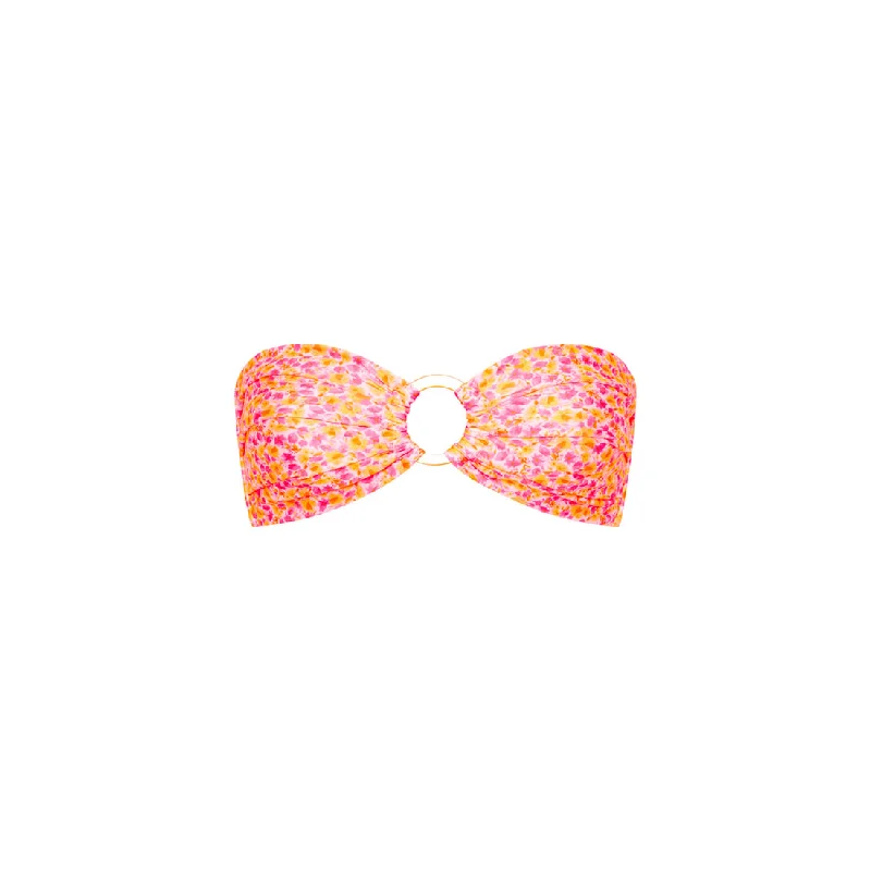 Kulani Kinis Strapless Bandeau Top-Sherbet Shimmer