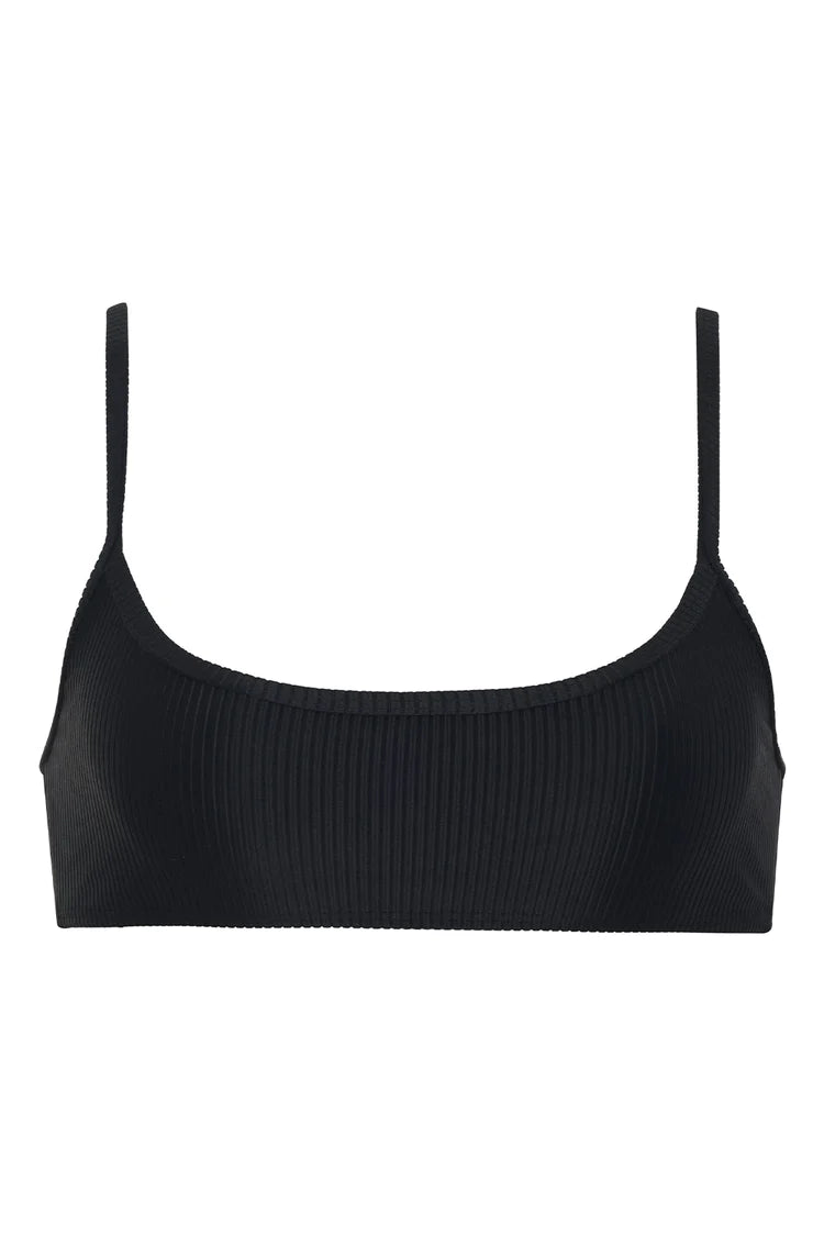 Dallas Ribbed Top - Black