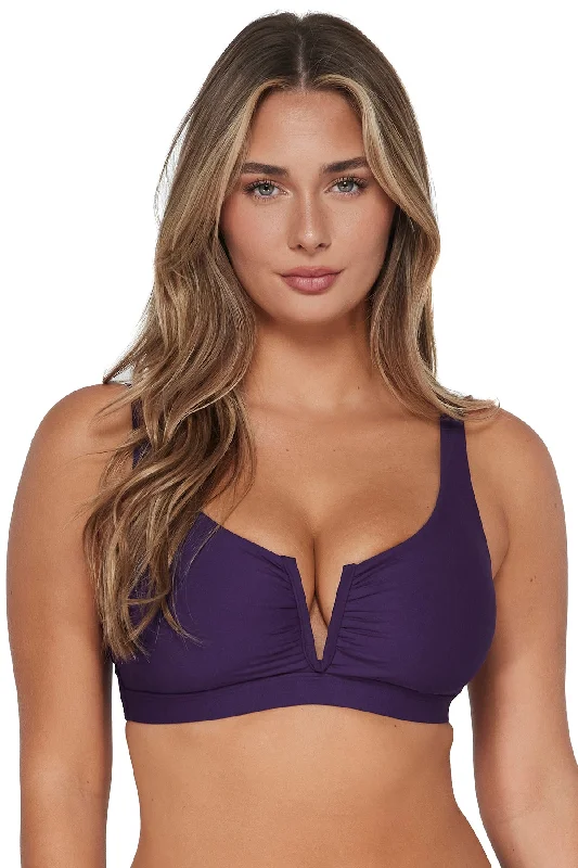 Sunsets Paradise Plum Vienna V-Wire Top