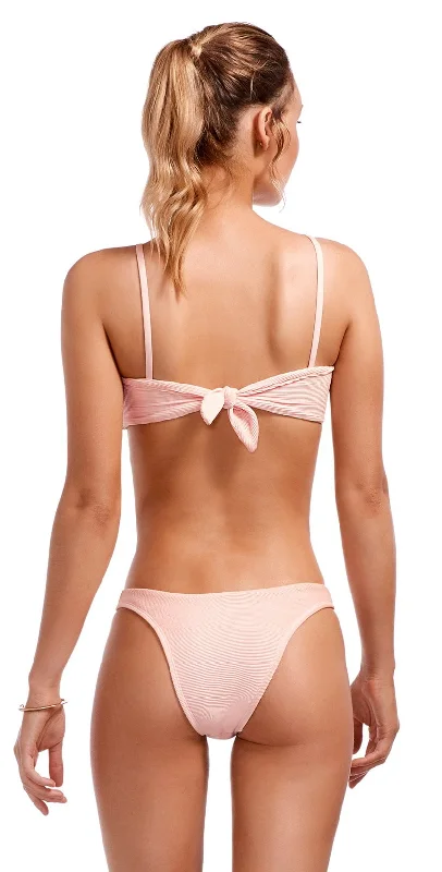 Vitamin A BioRib Perla Rose High Leg Bikini Bottom