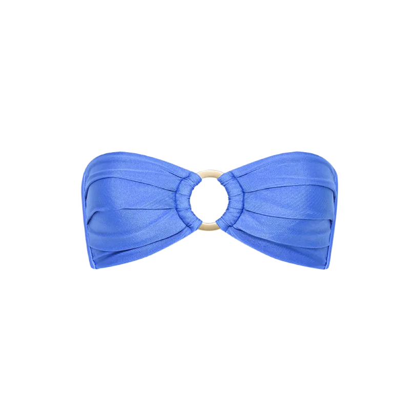 Kulani Kinis Strapless Bandeau Bikini Top - Bluebell