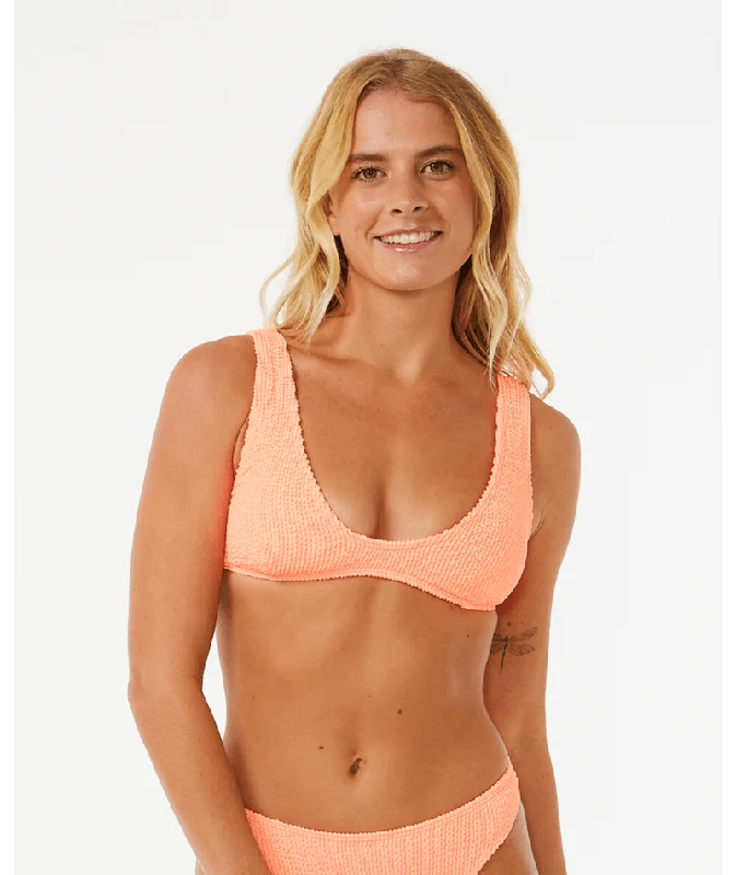 Rip Curl Sunshine Crop Top-Coral