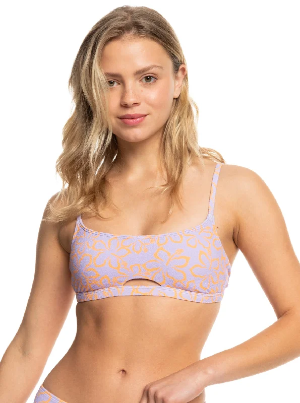 Roxy Hawaiian Heat Bralette Top-Mock Orange