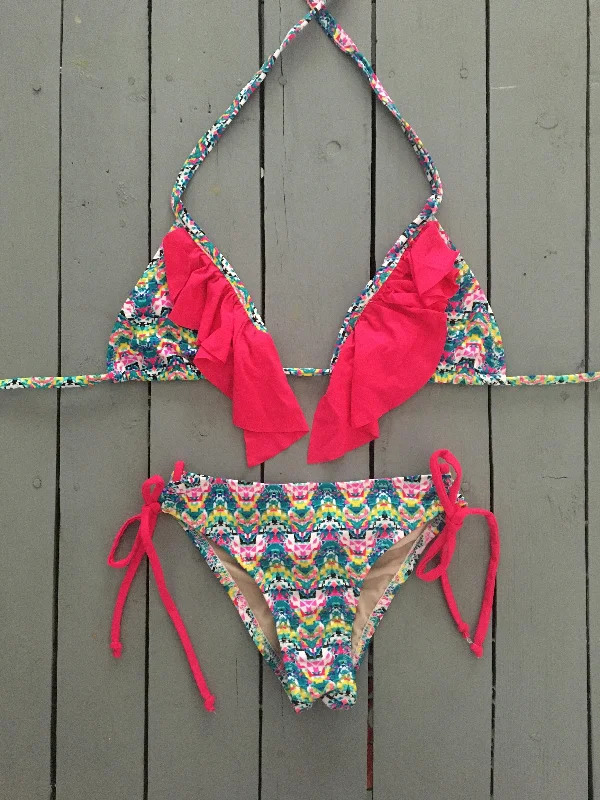 Fuchsia Print Classic Bikini Bottom