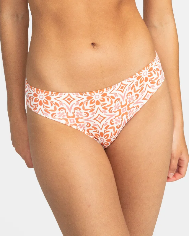 Fresco Tile Hipster Bikini Bottom - Cloud Dancer Fresco Tile