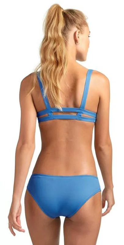 Vitamin A EcoLux Emelia Triple Strap Bottom in Mediterranean Blue