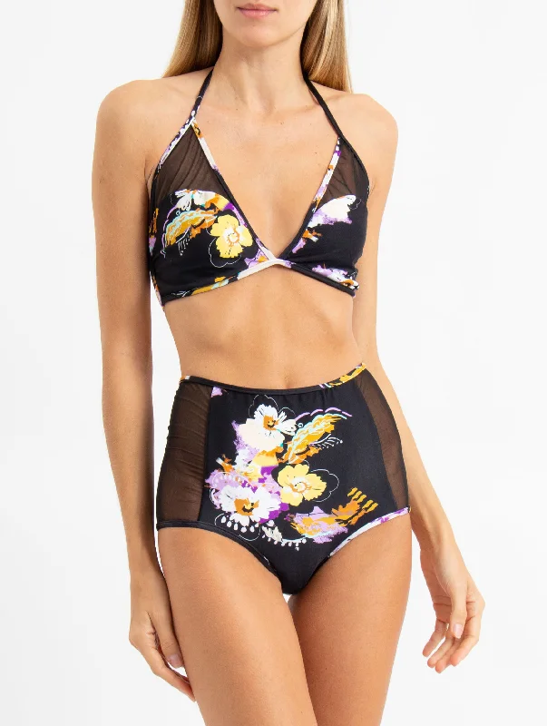 Delphine Hawaii Black Bikini Top