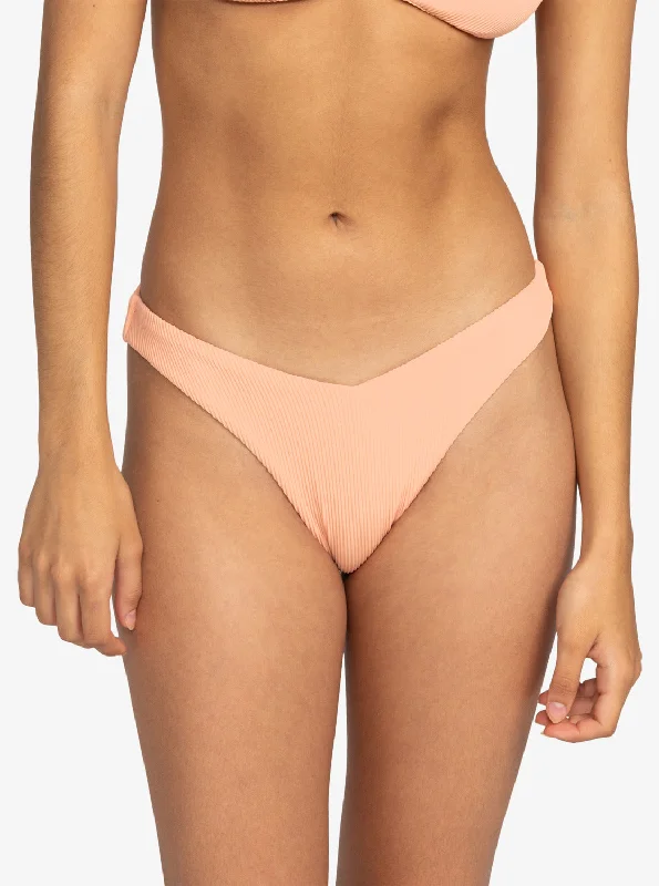 Roxy Love Cheeky Bikini Bottom - Salmon