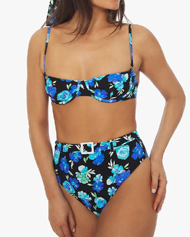 Balconette 90's Floral Bikini Top