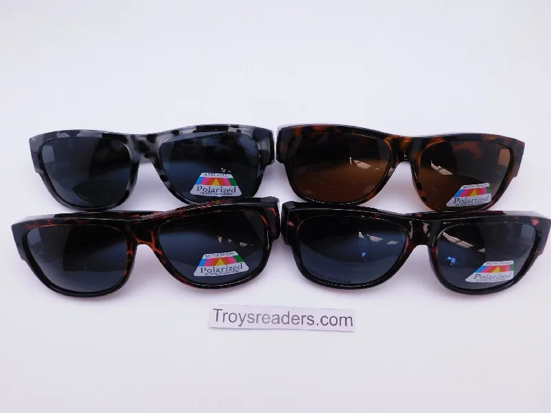 Tortoise Large Lens Polarized Fit Overs in Four Variants