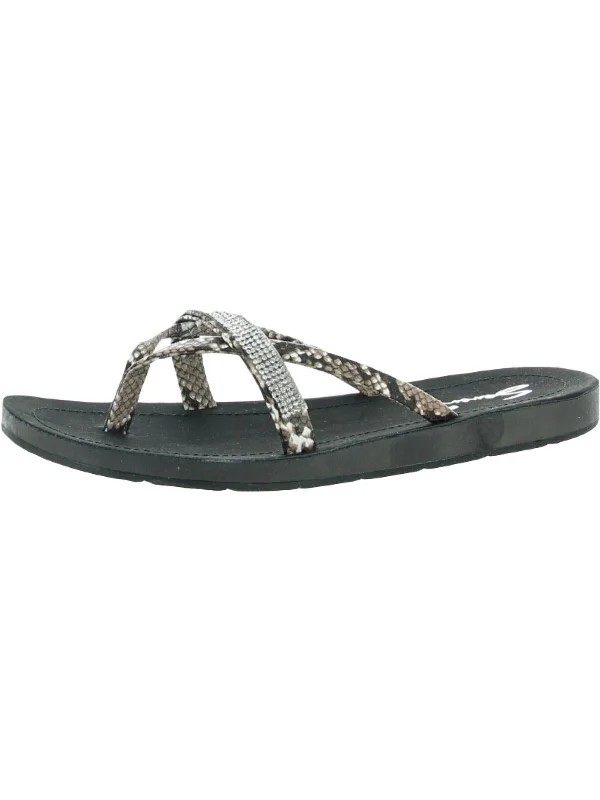 Bondi Coal Womens Slip On Thong Sandals