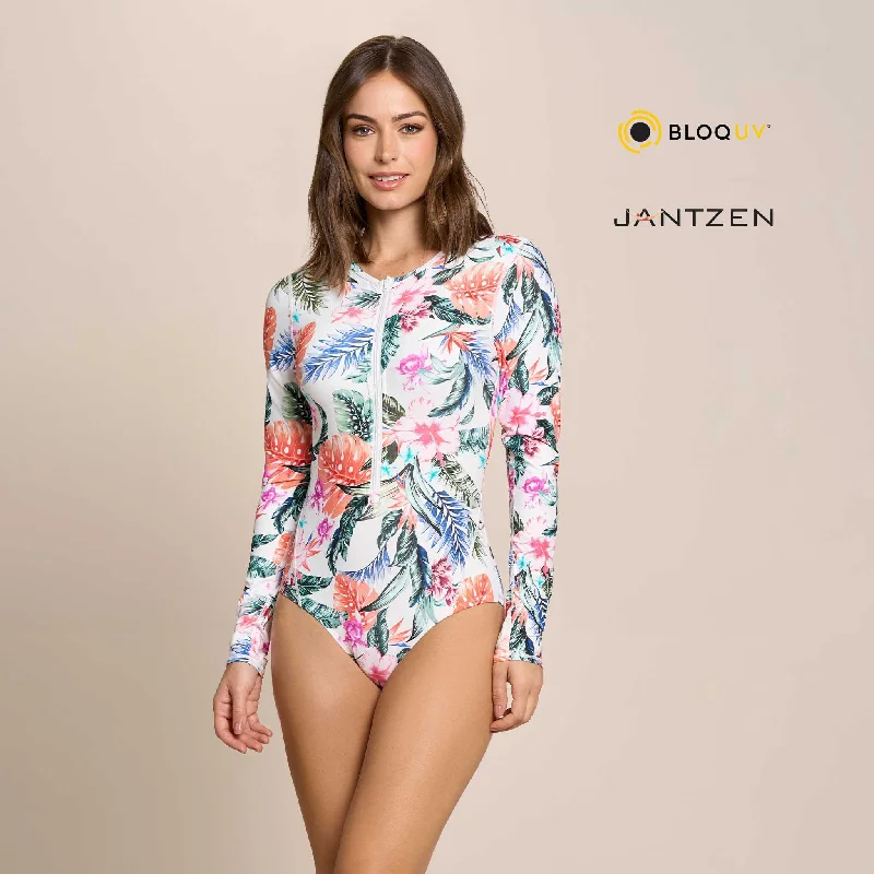 HAWAIIAN TERRACE WHOOPIE  LONG SLEEVE ONE PIECE