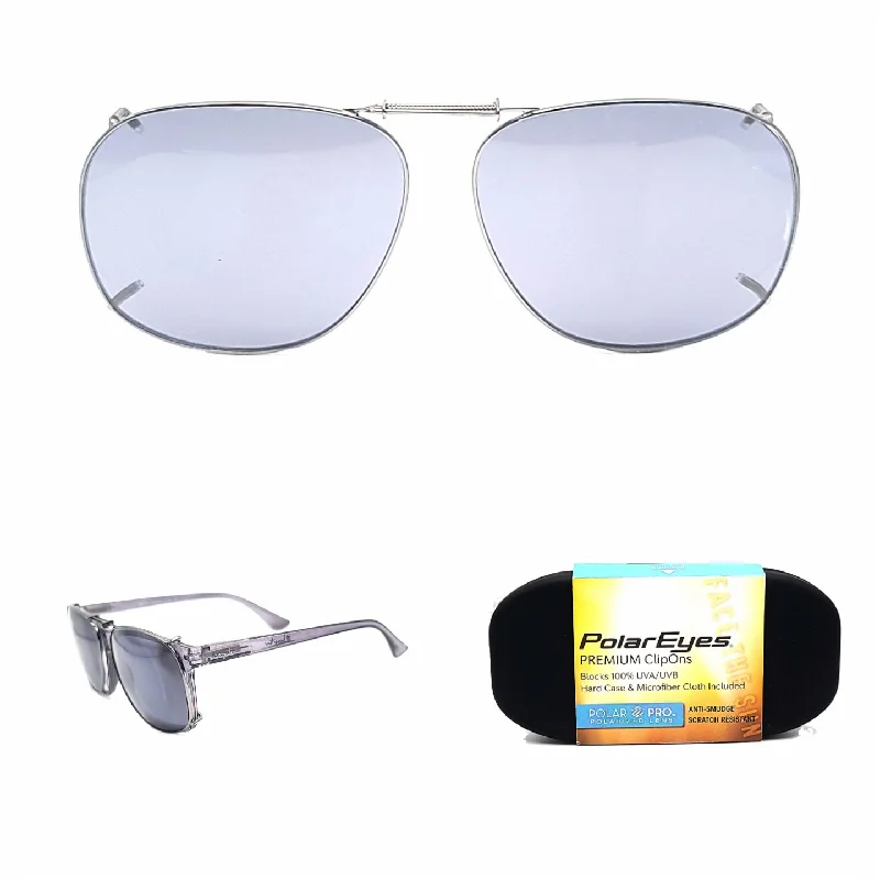 57mm Aviator Polar Eyes Premium Clip On  SQR3 57