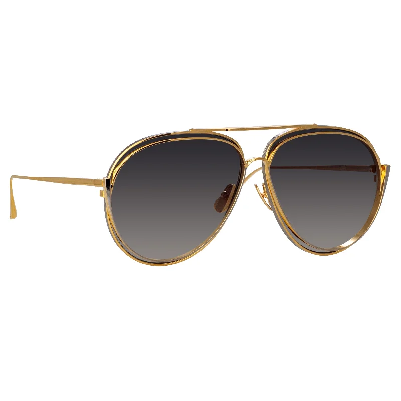 Francisco Sunglasses in Yellow Gold