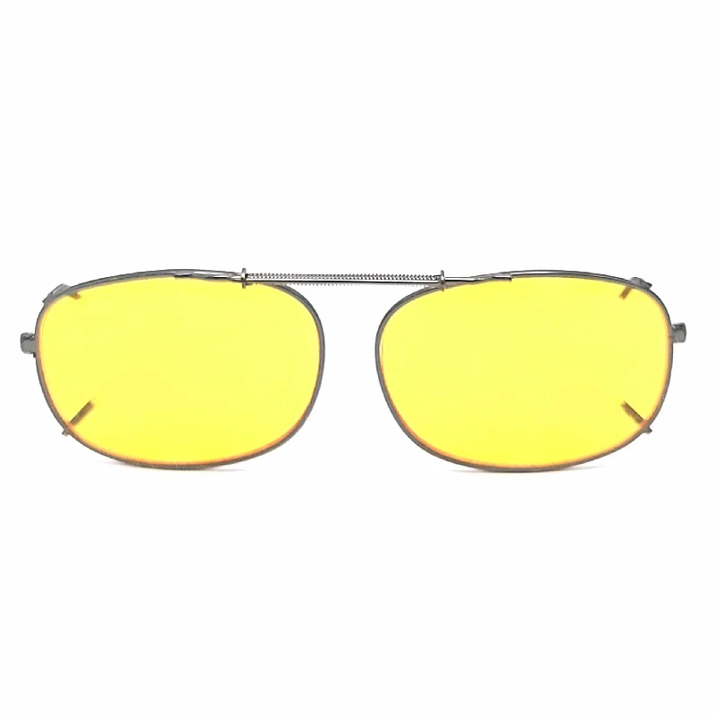 58mm Yellow Lens Night Driving Clip on Sunglasses