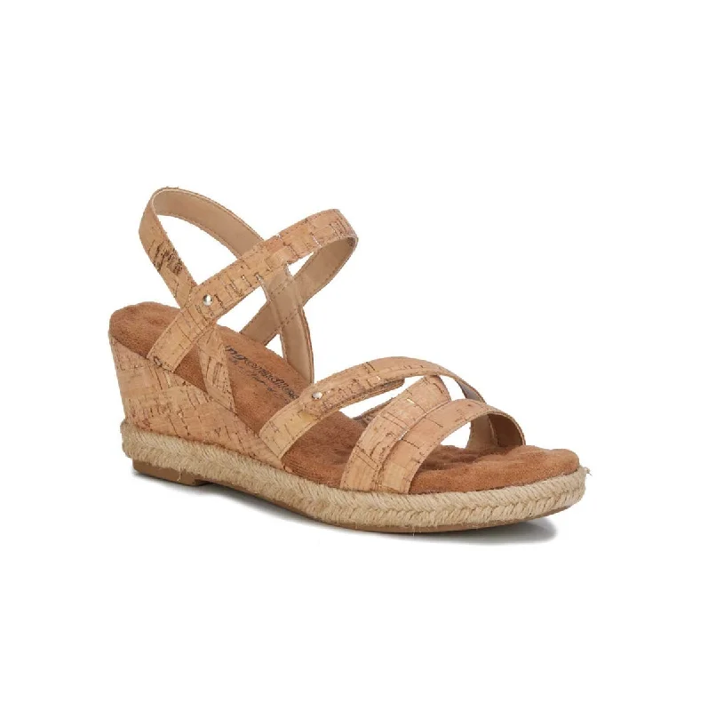 Walking Cradles Wc Alba Women Wedge Sandal In Gold Cork