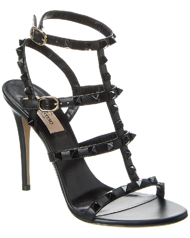 Valentino Rockstud Caged 100 Leather Sandal