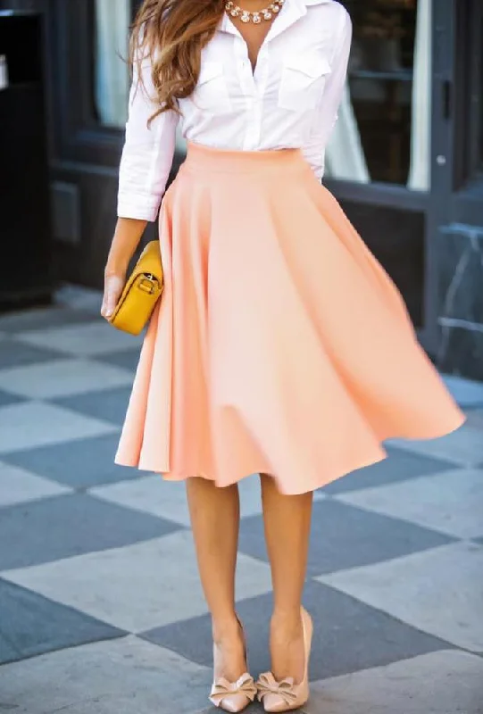 FASHION HOT PURE COLOR SKIRT HIGH QUALITY