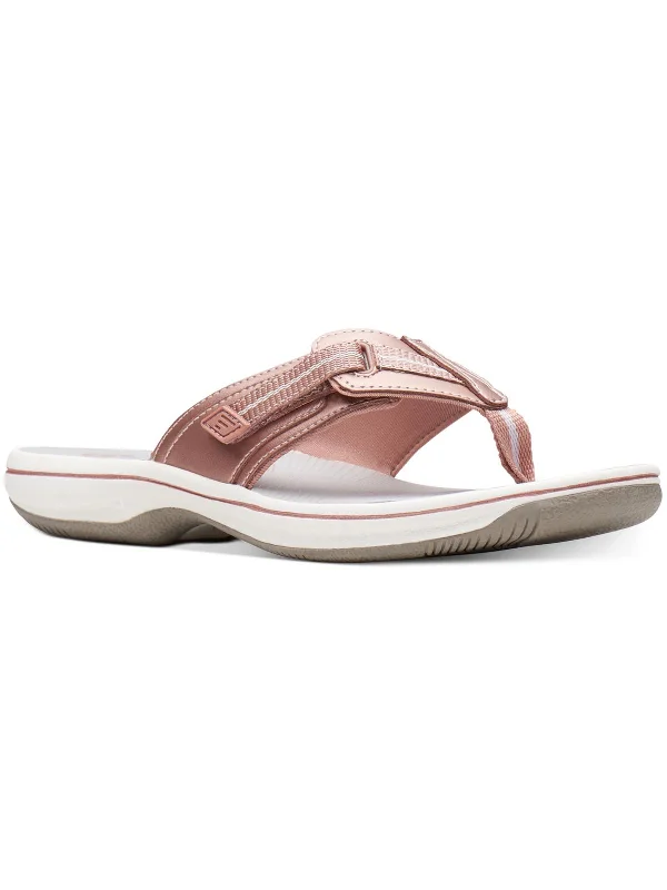 Brinkley Jazz Womens Patent Thong Flat Sandals