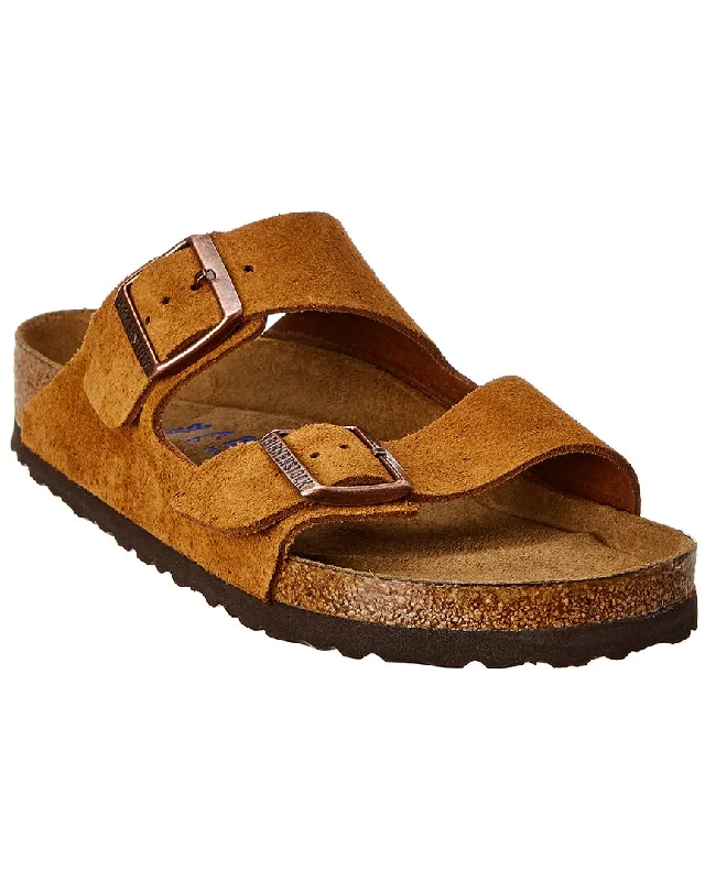 Birkenstock Women's Arizona Soft Footbed Suede Leather Sandal