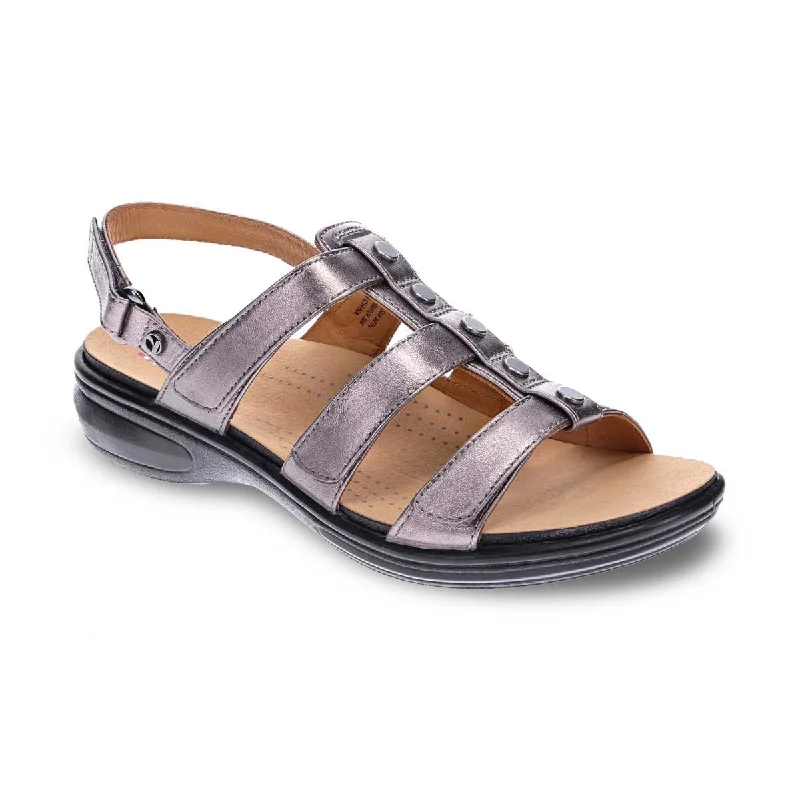 Revere Toledo Women Sandals In Gunmetal