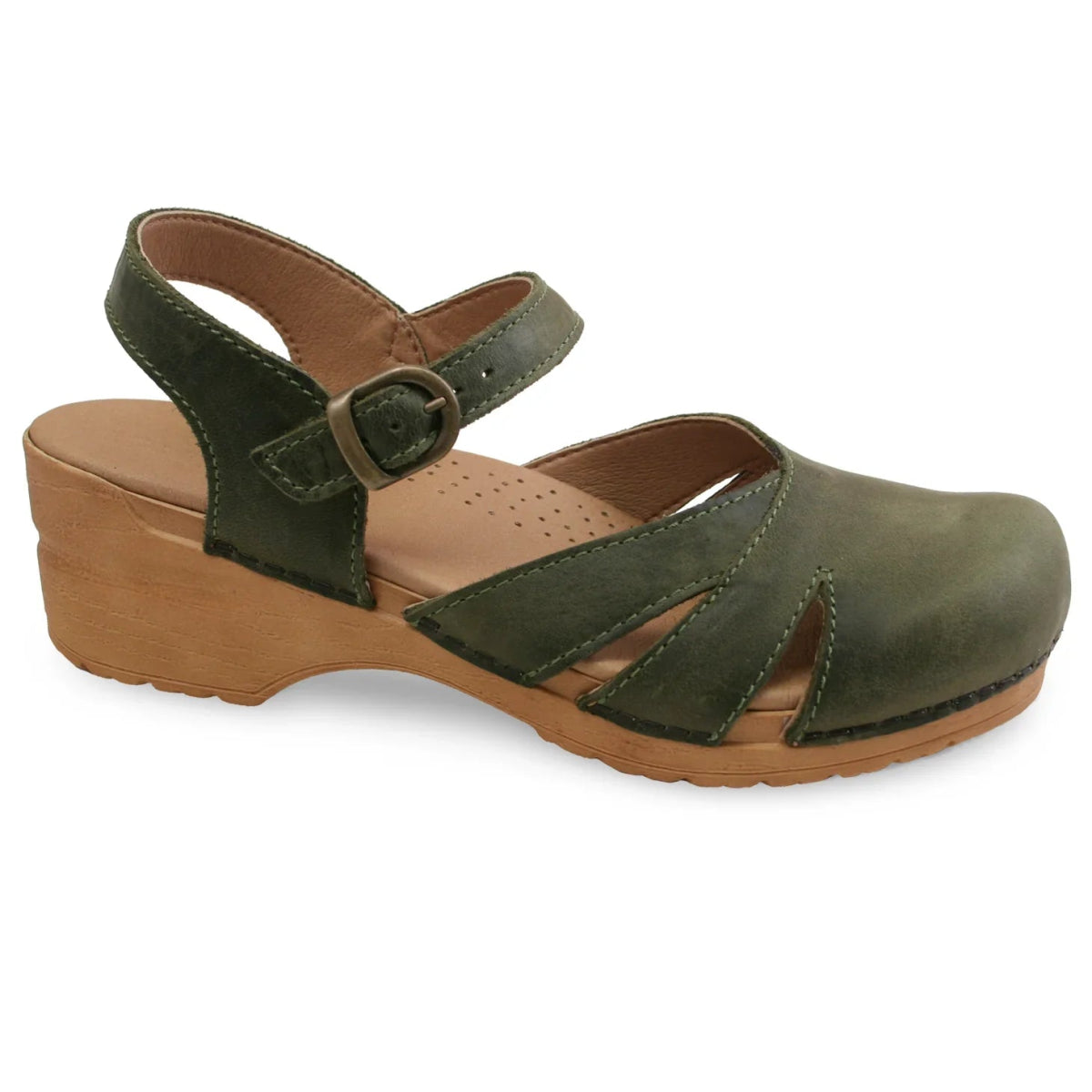 Sanita Margrethe Women's Adjustable Sandal In Khaki