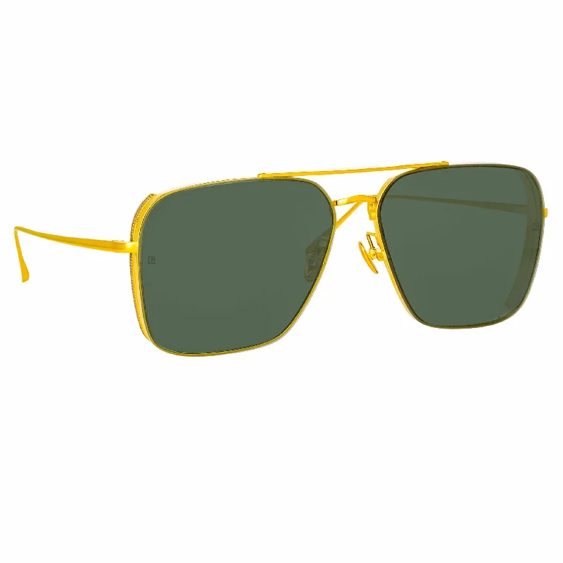 Asher Men's Sunglasses in Yellow Gold Frame (C1)