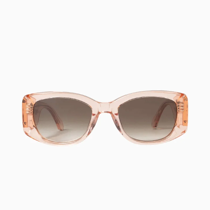 Crystal Pink w. Rose Gold Metal Trim / Brown Gradient Lens