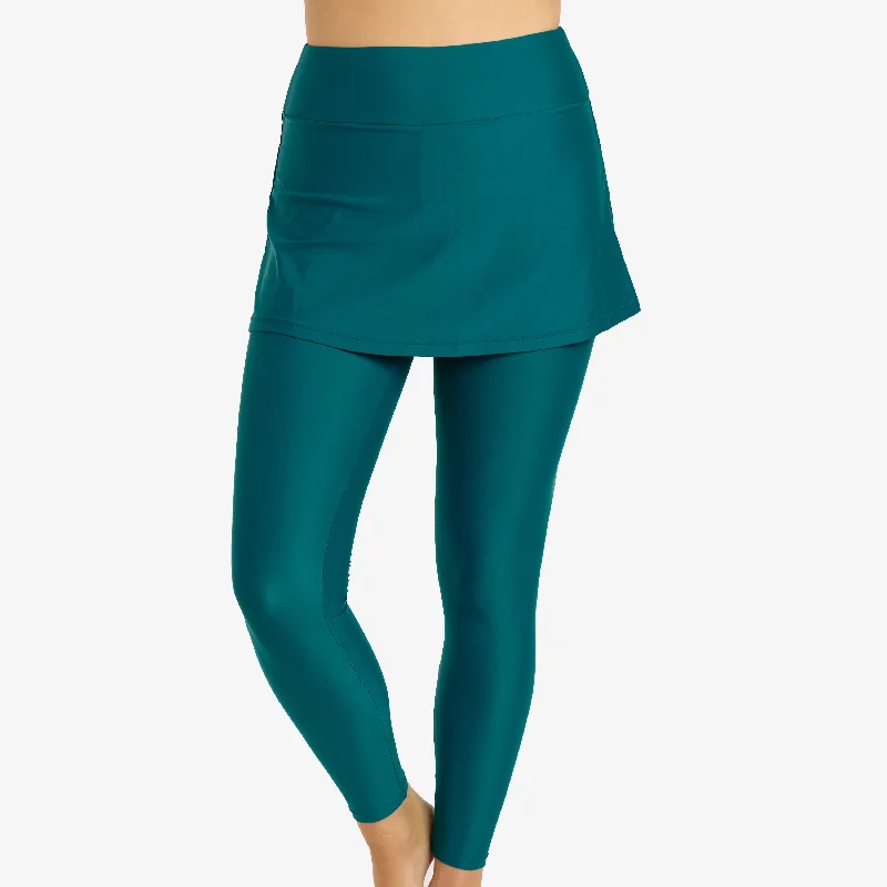 Women's Skirted Long Swim Leggings