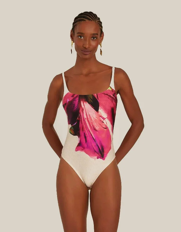 Classic Clean One Piece Swimsuit Botanique