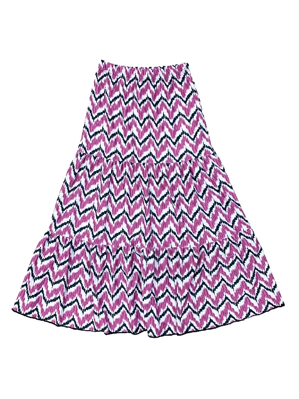 Teen Purple Zig Zag Prairie Swim Skirt