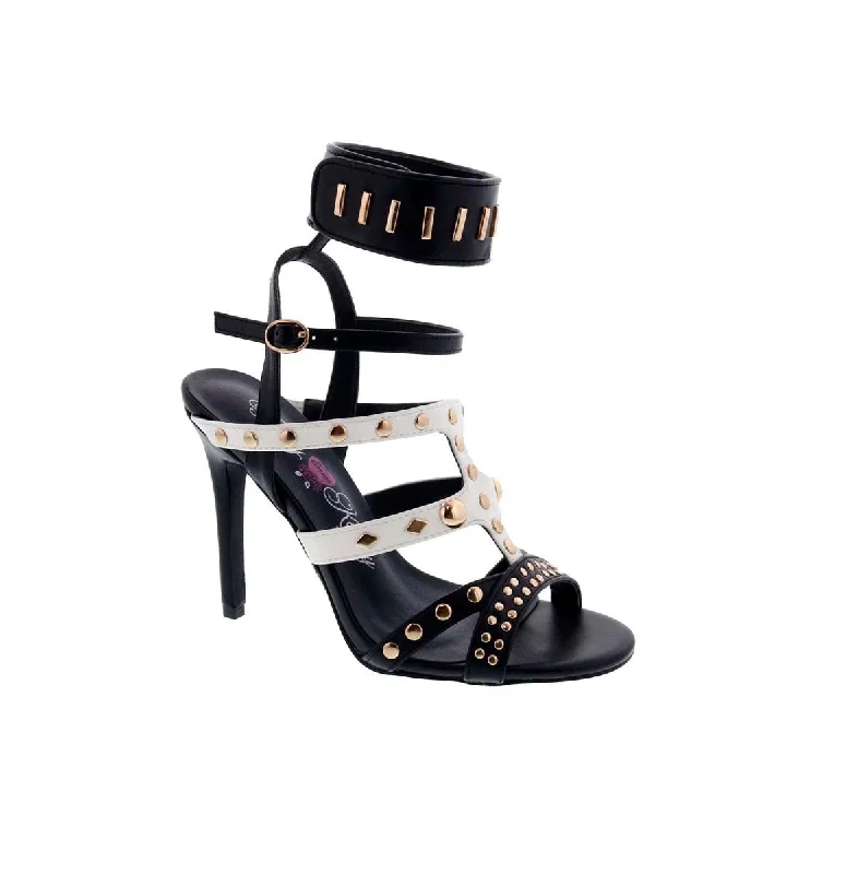 Penny Loves Kenny Dorn Heel Sandals Women In Black Pu