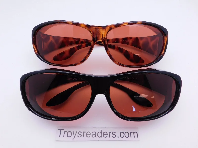 63mm Polarized Amber Lens Fit Over in Two Colors