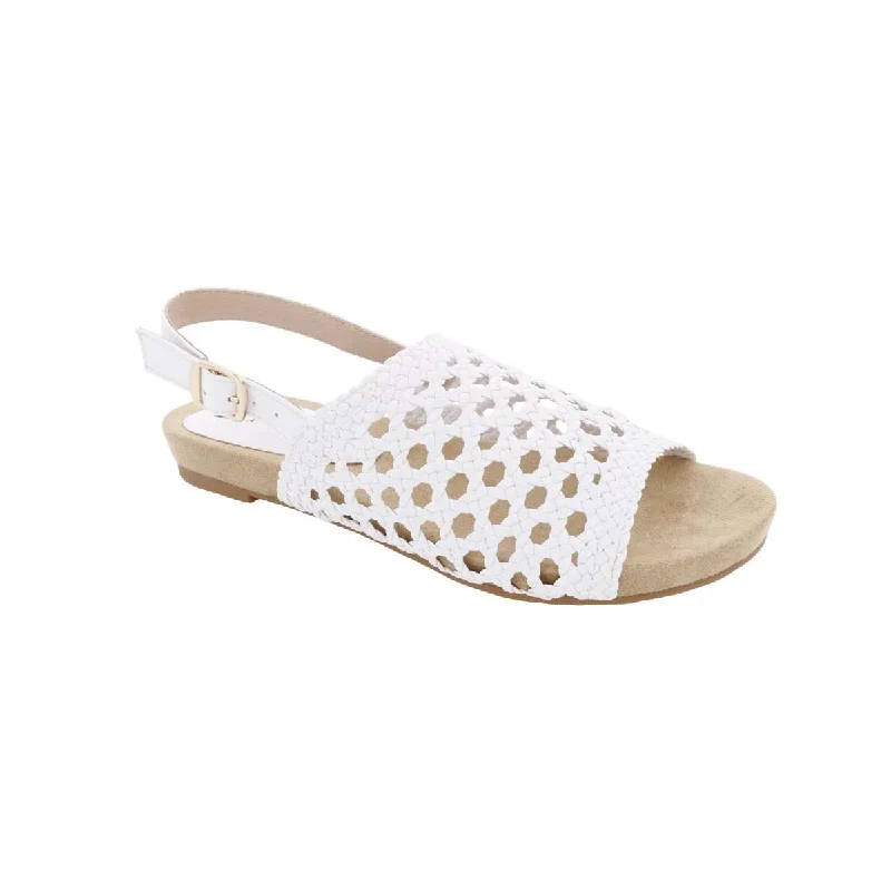 Bellini Newable Women Slingback Sandals In White Woven Synthetic