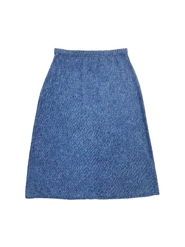 Denim A-Line Swim Skirt