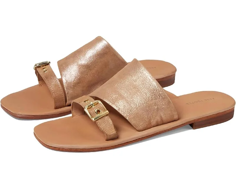 Women's Mila Minimal Sandals - Medium In Rose Gold