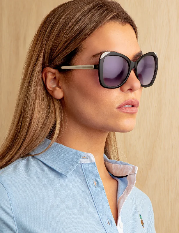 LADIES MODERN CAT-EYE SUNGLASSES