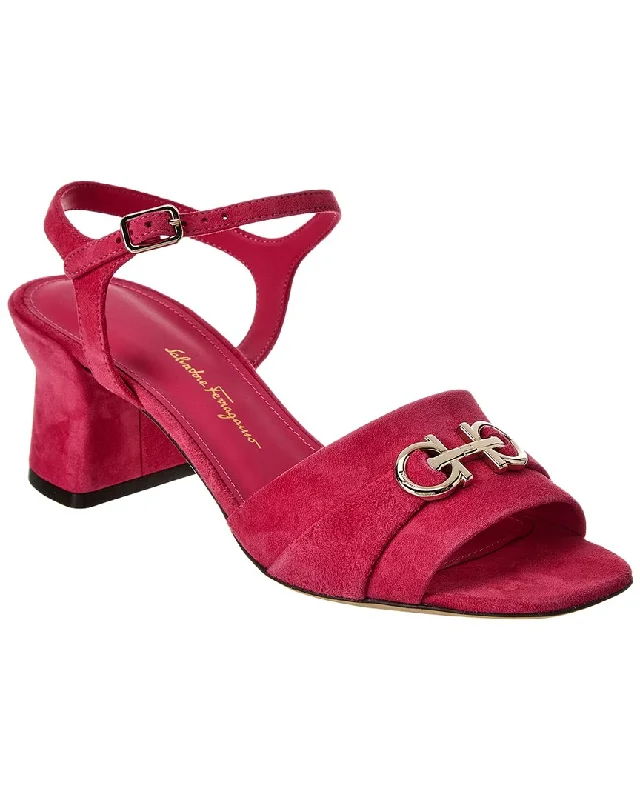 Ferragamo Ondina Suede Sandal