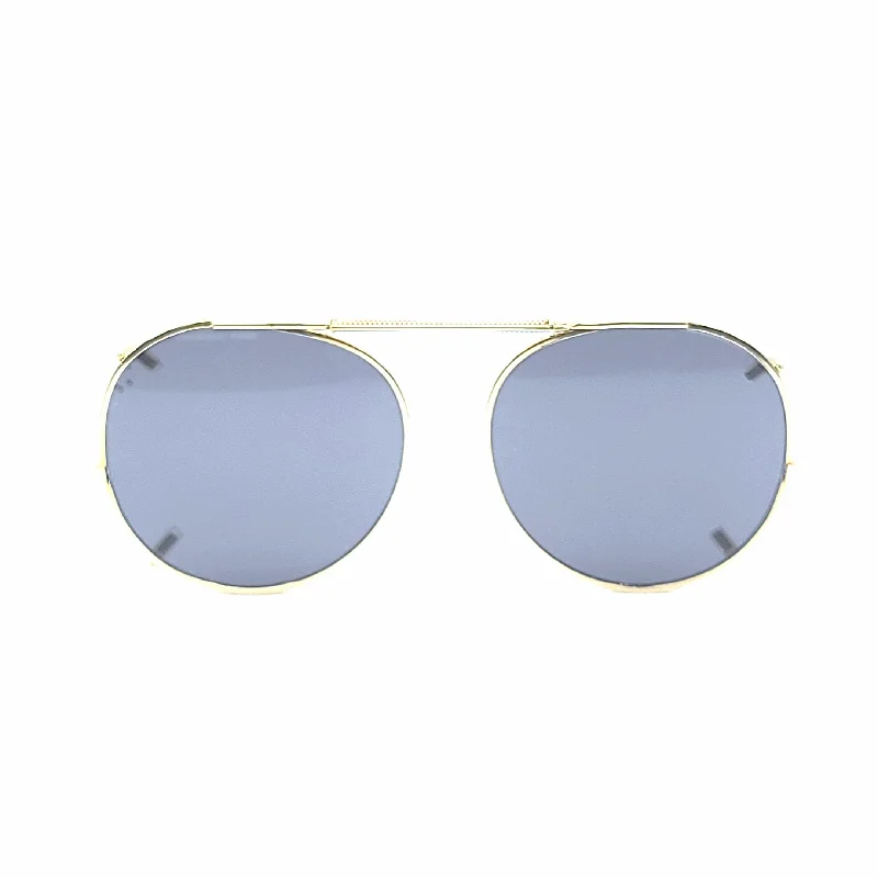 46mm Small Round Mirrored Clip on Sunglasses