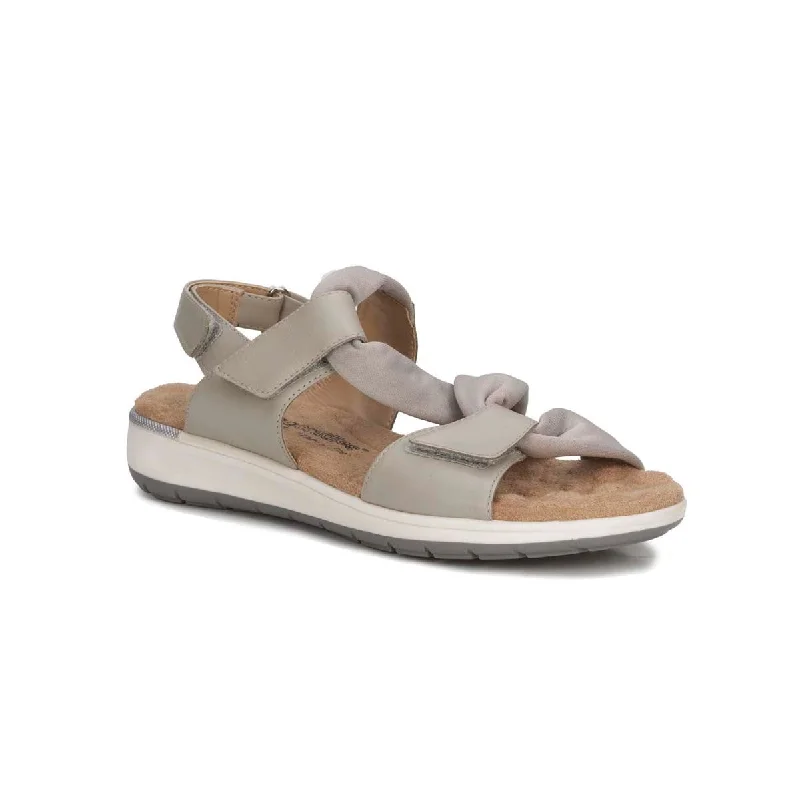 Walking Cradles Wc Skylar Ii Women Straps Sandal In Grey Nubuck/stretch