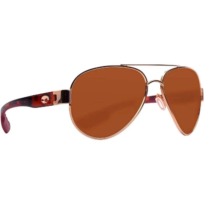 Costa South Point Shiny Blush Gold w/ Copper Sunglasses 580G