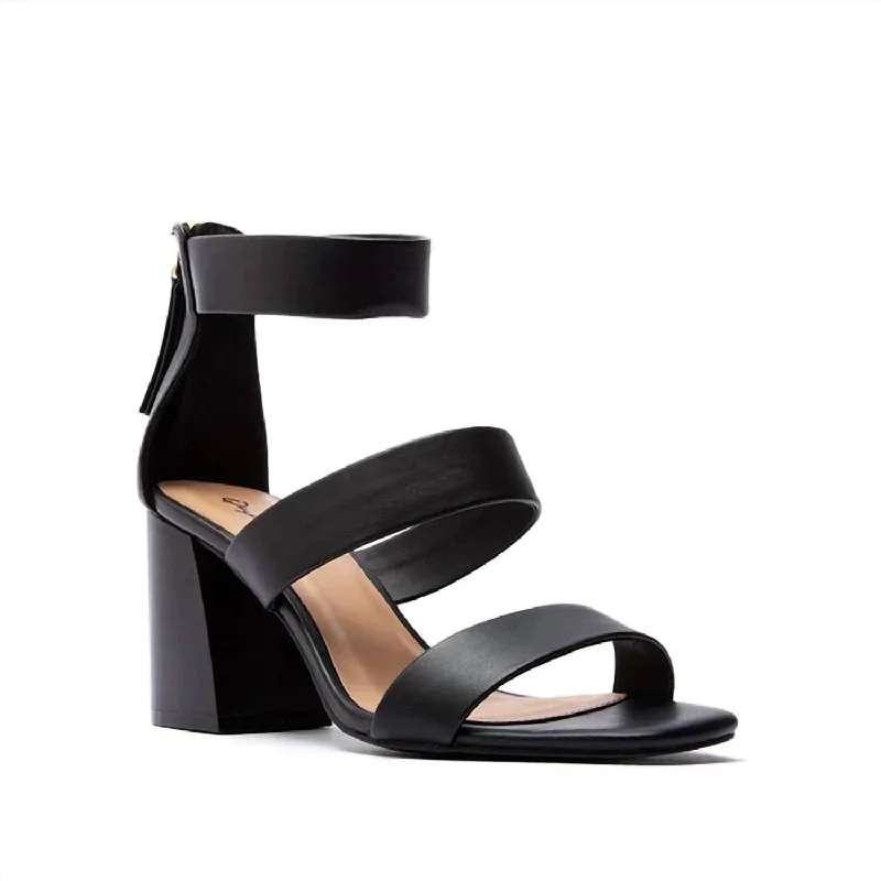 Dorcas Heeled Sandal In Black