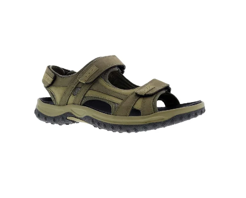 Drew Warren Men Sandal In Olive Combo