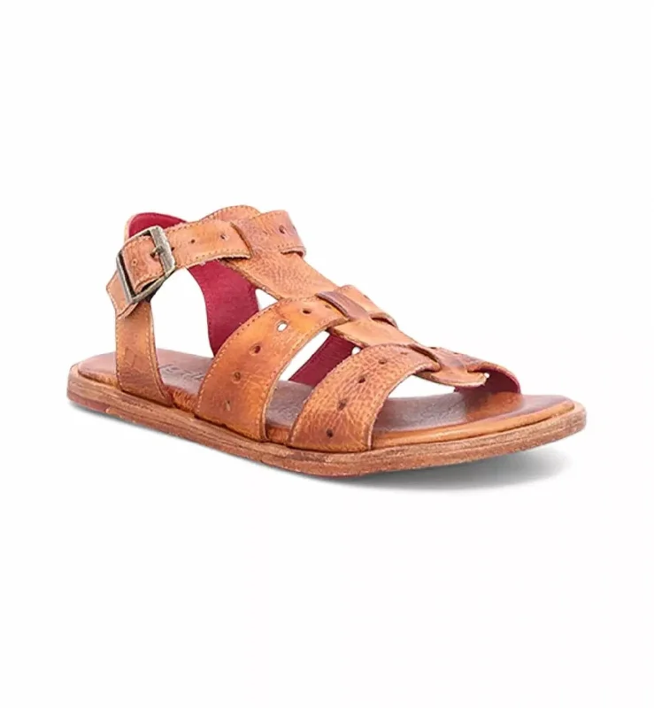 Women Sue Gladiator Sandal In Pecan Rustic