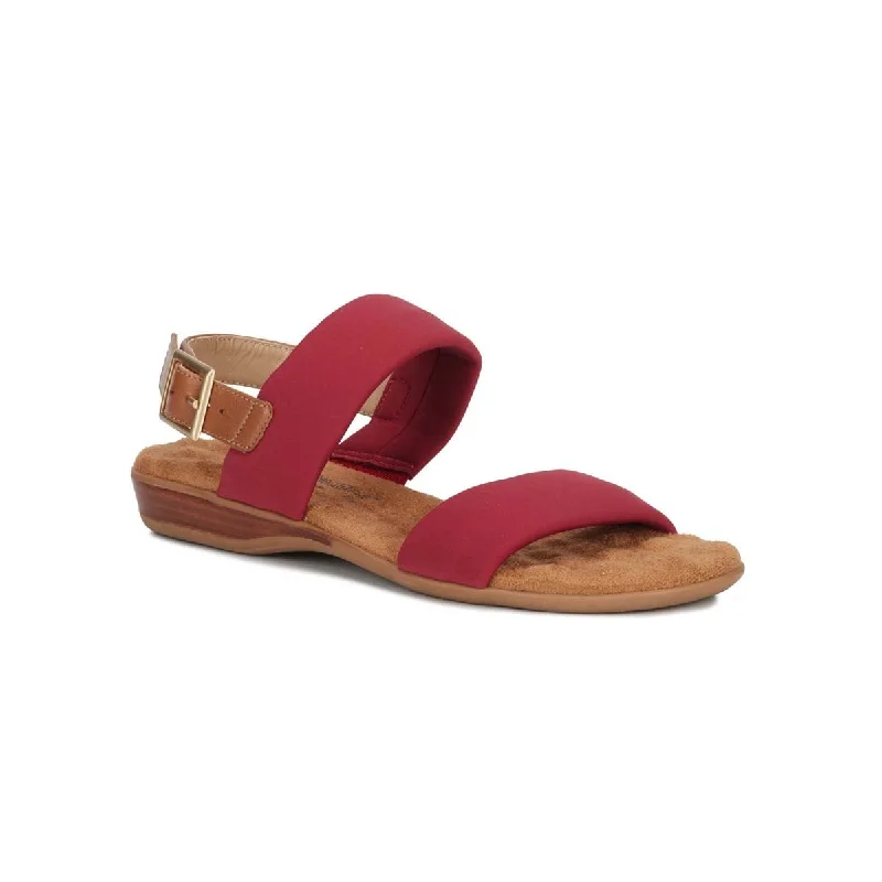 Walking Cradles Wc Cabana Women Strap Sandal In Red Neoplex/luggage