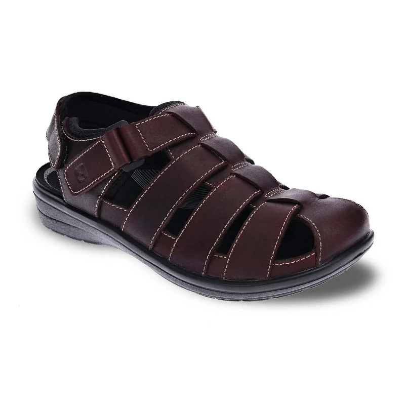 Revere Amsterdam Men Sandals In Whiskey