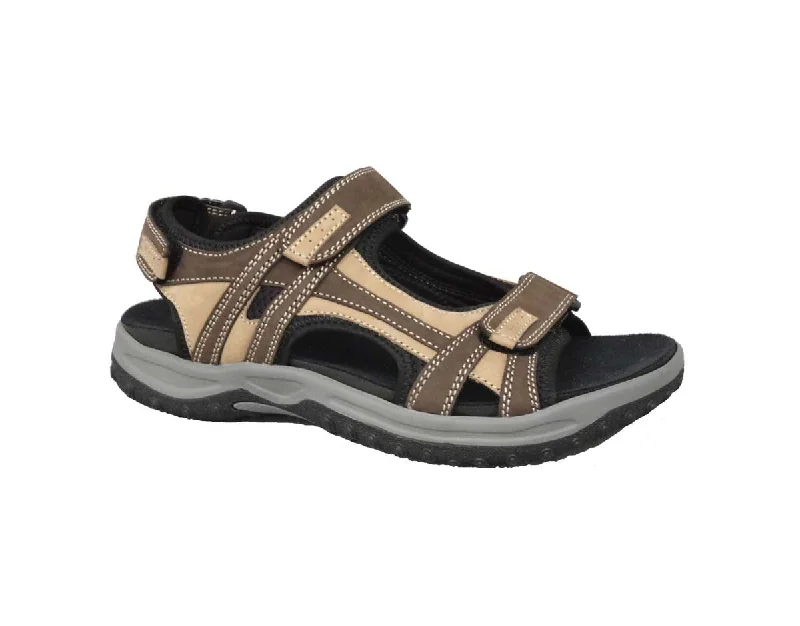 Drew Warren Men Sandal In Brown/tan Combo