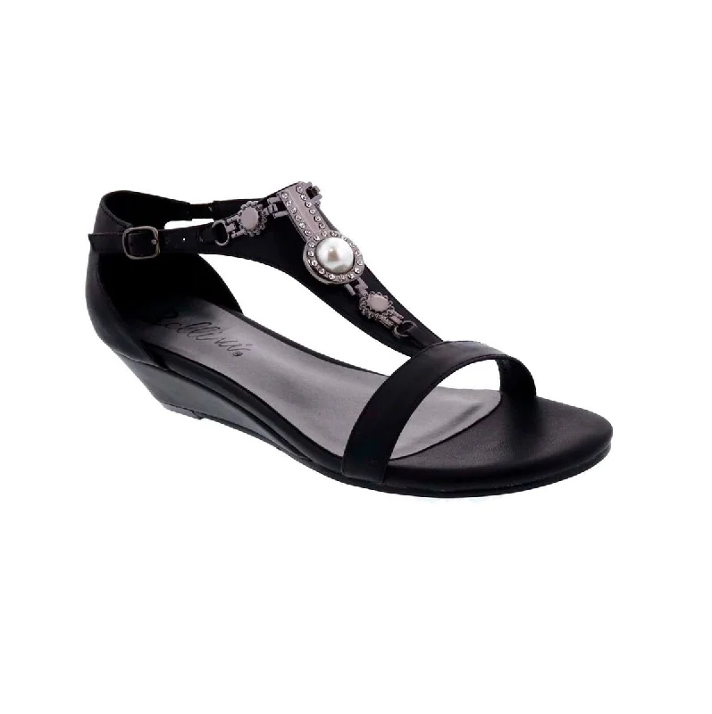 Bellini Lynn Women Wedge Sandal In Black Pu