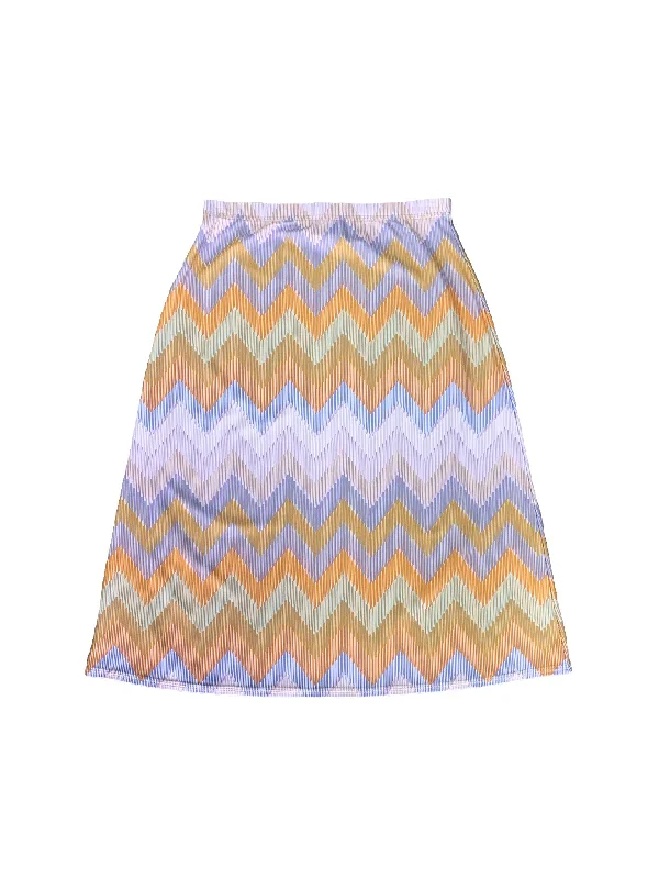 Sunset Chevron A Line Swim Skirt